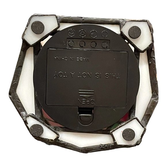 Hand Made LED Lighted Santa Claus Accent Lamp Lighted Art Glass by River of Good - Picture 12 of 12